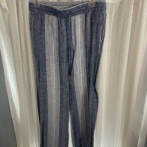 Striped Blue and White Pants